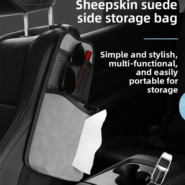 

Car Seat Organizer Hanging Flannel Storage Bag Multifunctional Auto Accessories