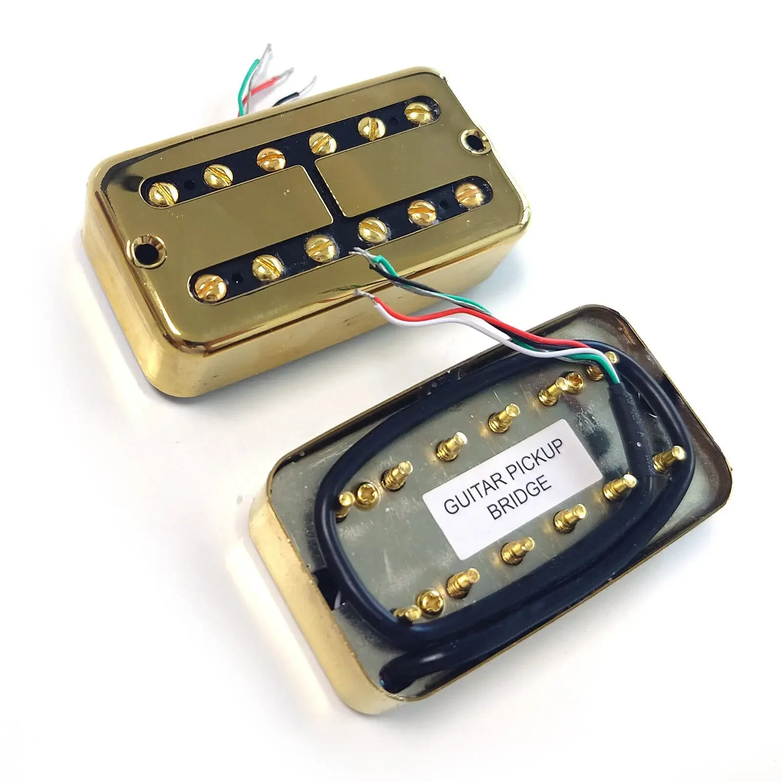 Alnico 5 Humbucker Pickups Set Vintage FilterTron Style Gold N 7.5k B 8.6 for LP or Most Guitar  Replacement Parts