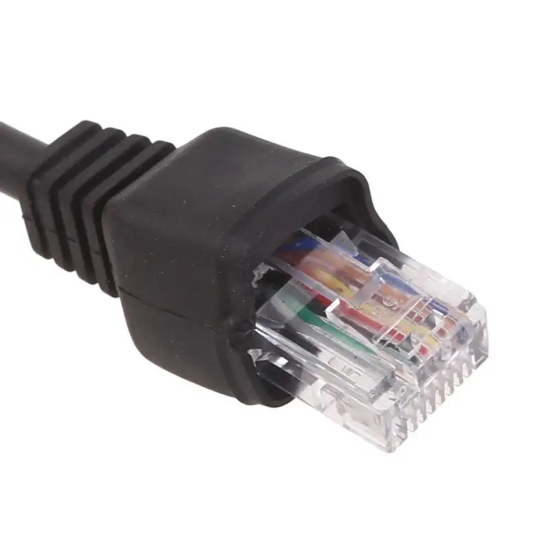 652F Replacement Wire 8Pin to RJ45 Cable for Yaesu FT-847 FT840 FT-1000 FT-2000 FT920 Radio Speaker Microphone WalkieTalkie