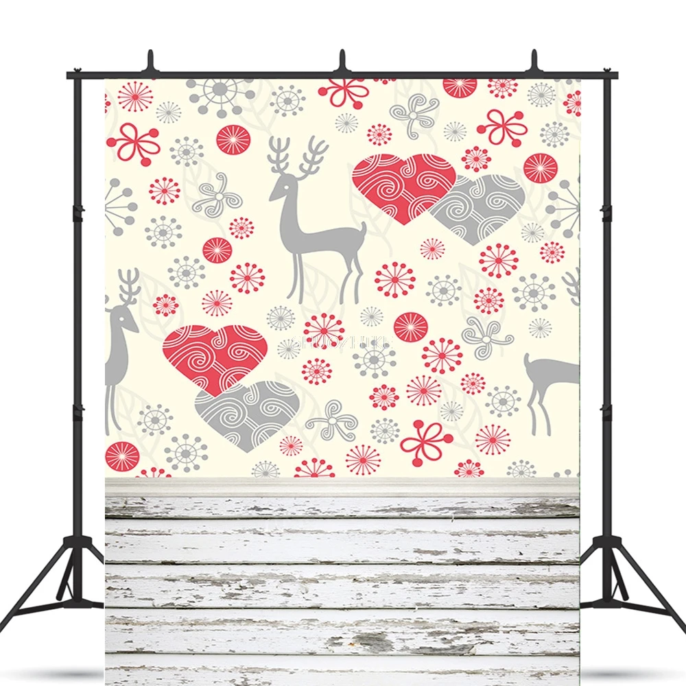 Rosebud Wedding Valentine's Day Photography Backdrops Props Beautiful Valentine's Day Heart Photographic Background NV-02