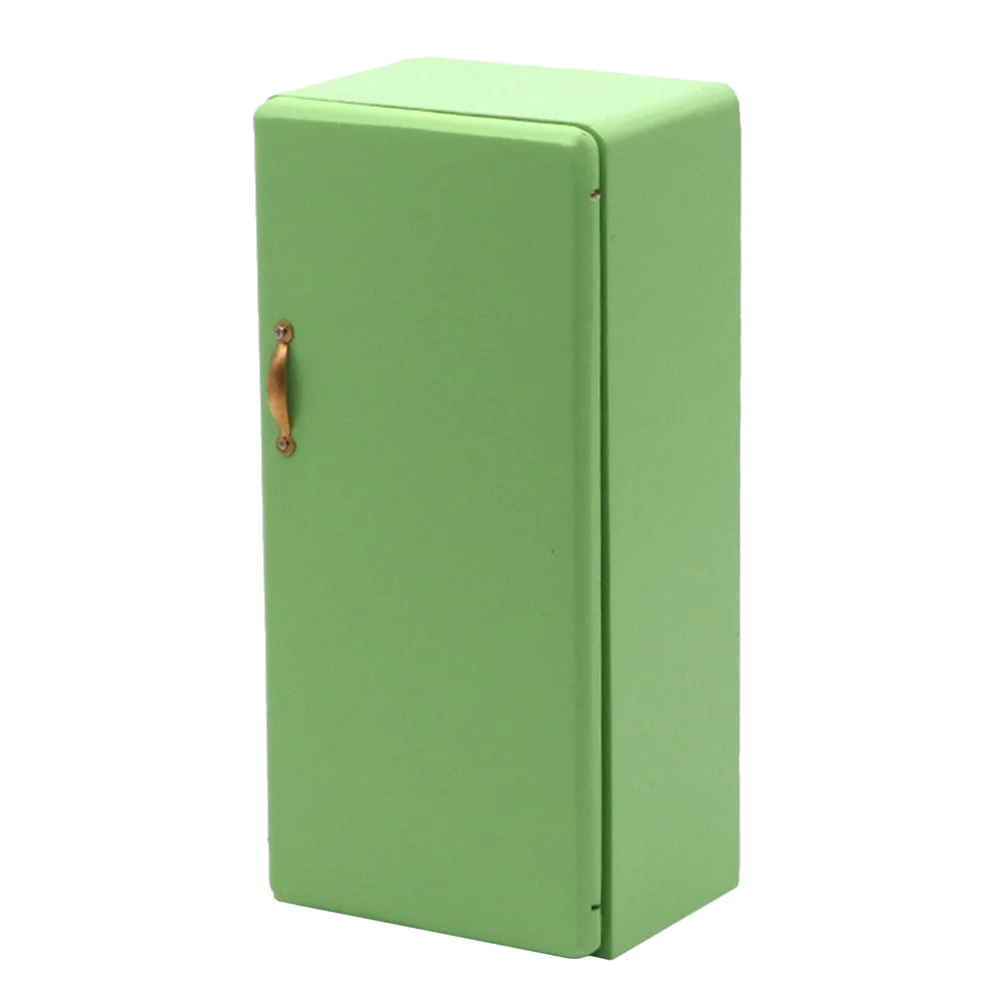 Miniature Refrigerator Model Cute Baby Fridge Smooth Realistic Mini Kitchen Decor House Furniture Toy