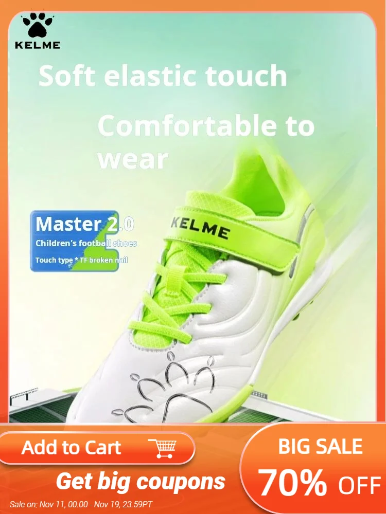 

Детские футбольные бутсы Kelme для тренировок начальной школы и молодежи, специальные футбольные бутсы для соревнований Tf
