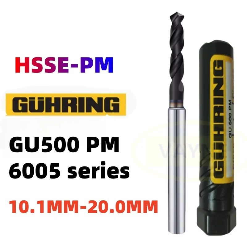 

1pcs10.1-20mm GUHRING 6005 HSSE-PM GU500 PM 3D Drill Bit Stiffener Shank 10.1 11 12 13 14 15 16 17 18 19 20mm Powder Steel Alloy
