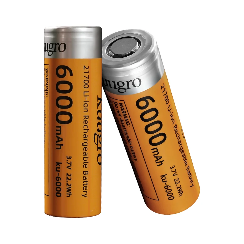 

ku-6000 21700 6000mAh 3.7V Rechargeable Lithium Battery 18A Discharge High Power Batteries For High-Power Appliances