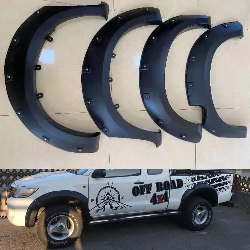 

Fender Flare For Toyota Hilux Vigo 2005 2006 2007 2008 2009 2010 2011 2012 2013 2014 Double Cabin Car Accessories Mudguards