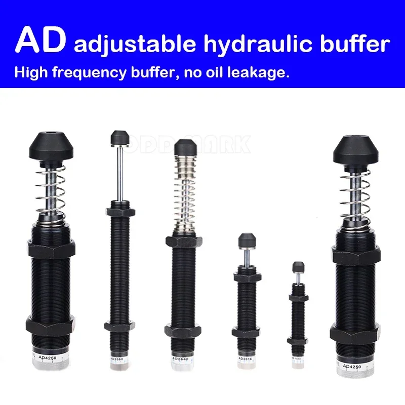 Adjustable hydraulic buffer AD1410-2580-2725-3625-1612N-4225 / 2020 / 1412-5, 5 means with a buffer cap.