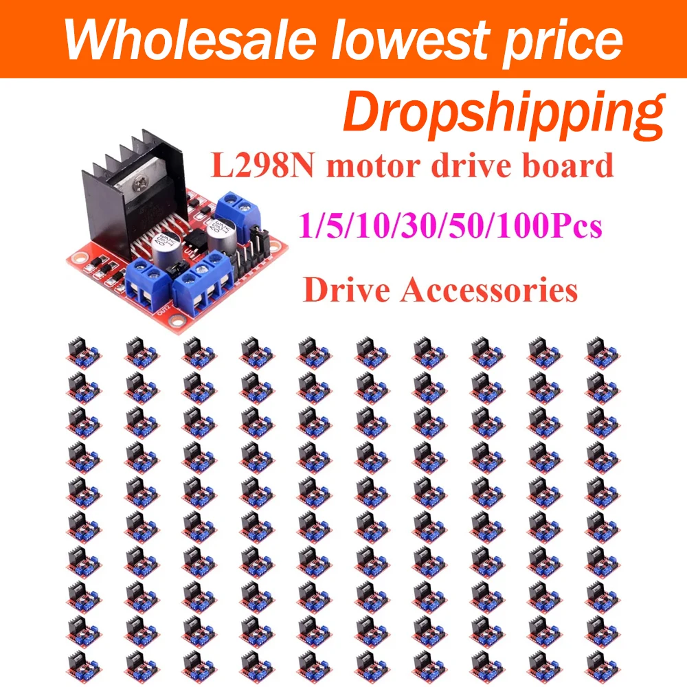 L298N Motor Driver - 1~100Pcs L298N Dual Channel DC Stepper