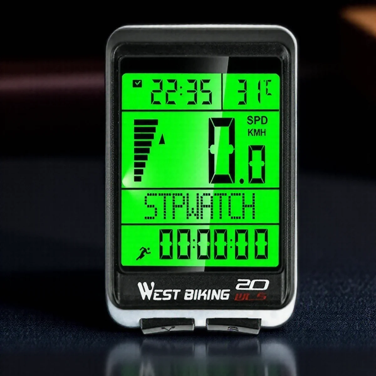 

Многофункциональный водонепроницаемый беспроводной велосипедный компьютер с ЖК-дисплеем, 20-функциональный одометр для езды на горных и дорожных велосипедах