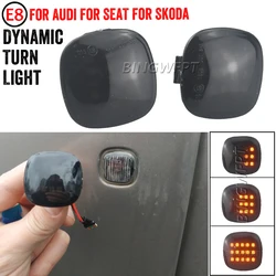 1 Pair LED Dynamic Side Marker Light Sequential Turn Signal Lamp For Skoda Fabia Octavia Roomster Rapid Audi A3 8L A4  A4  B5