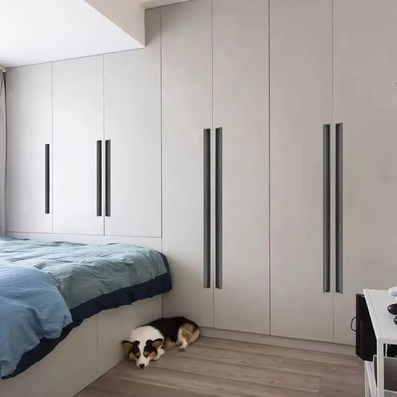 4PCS Aluminium Alloy Recessed Furniture Handles Drawer Pulls Invisible Cupboard Wardrobe Tatami Closet Dresser Cabinet Pulls