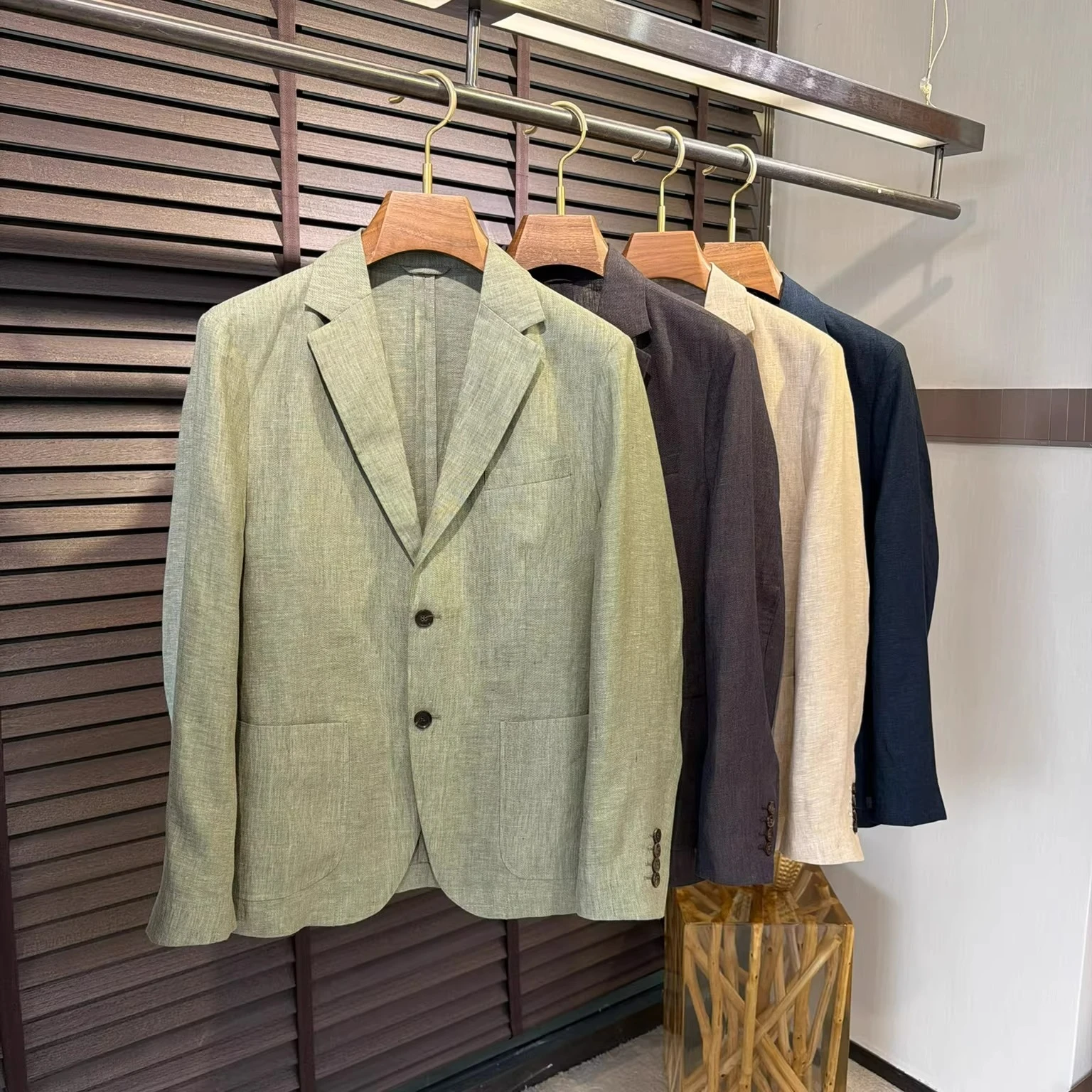 

Italian LP 26 spring and summer new business casual old money style suit linen jacket suit jacket top men's clothing