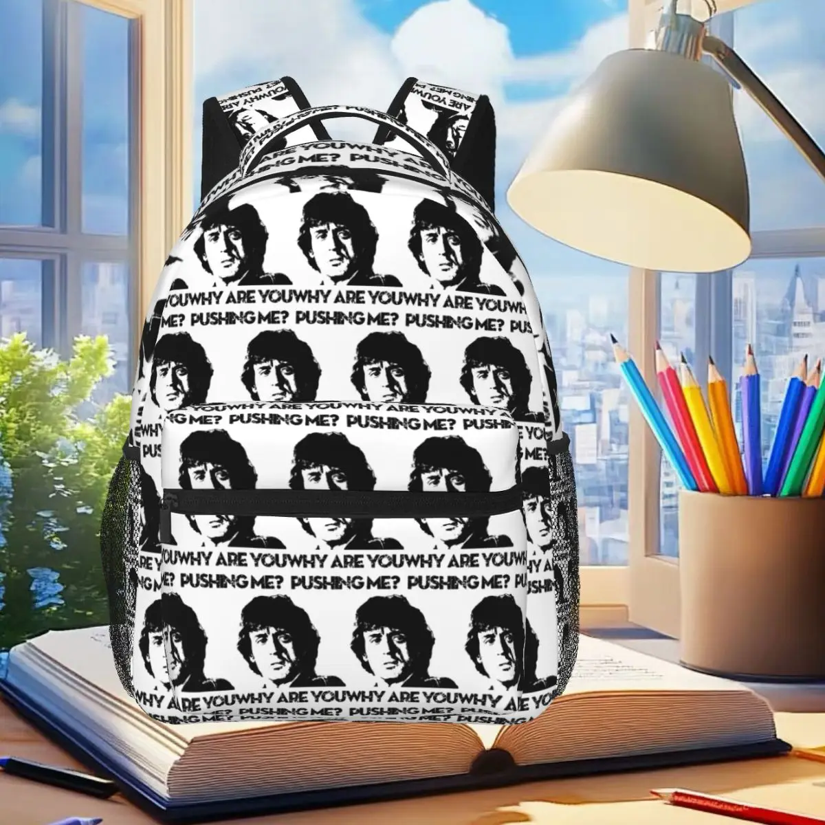 First Blood John Rambo Stallone Backpack Student Boys Girls BookBag Children School Bag Computer Shoulder Bags for Men Women