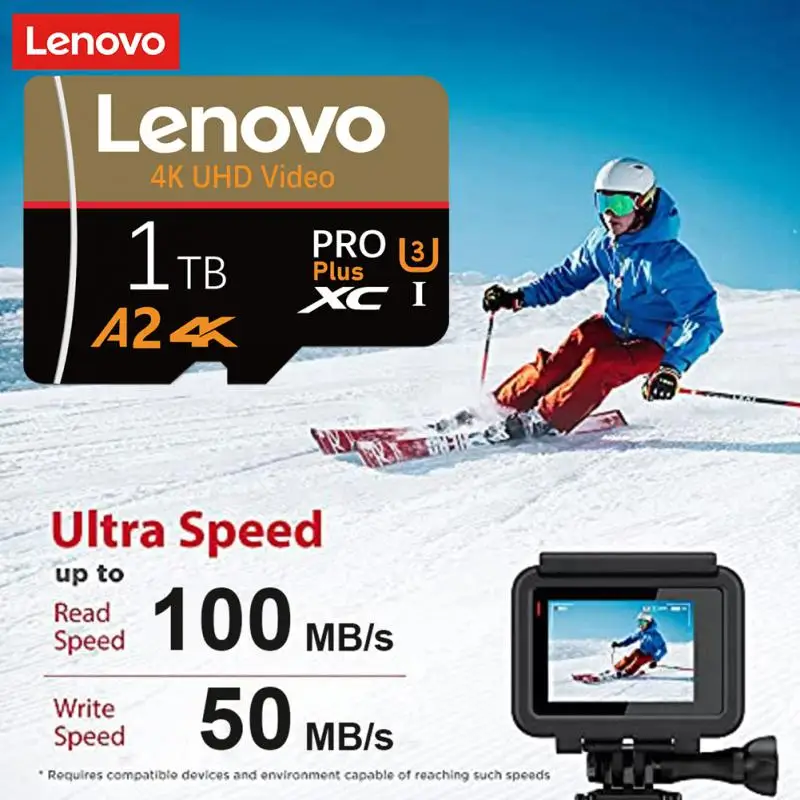 Lenovo SD Card 2T 1T การ์ดหน่วยความจำความจุขนาดใหญ่128GB 256GB การ์ด Micro TF SD ความเร็วสูง512GB สำหรับเดสก์ท็อป /mac/camera