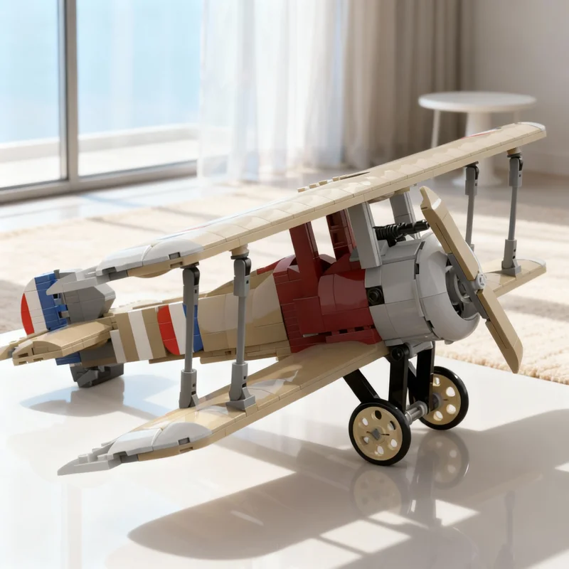 

593pcs MOC Sopwith F1 Camel Creator Model Building Blocks Creative Display Gift Collectible Decor Kids Premium Adult Desk Home