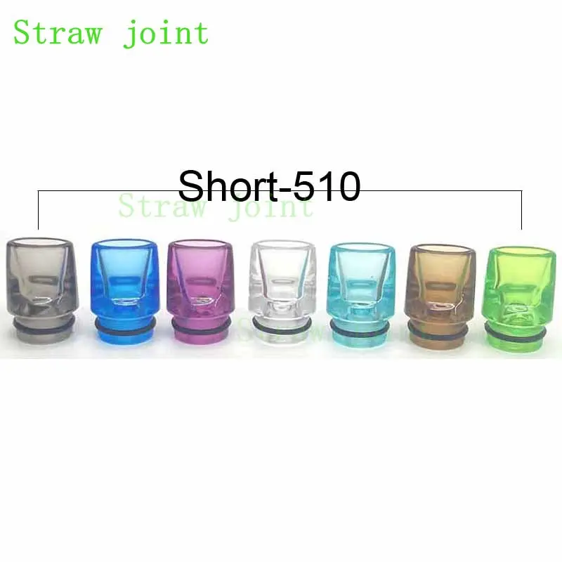 1 Pcs 510 Acrylic Shortie Elliptical Orifice Straw Joint Single Rubber Ring