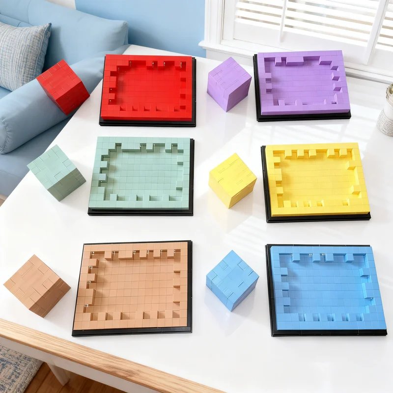 

3613 деталей MOC Happy Cubes: Классический конструктор, подарок для творчества, коллекционный предмет, декор для дома и офиса, премиум-класс для взрослых и детей