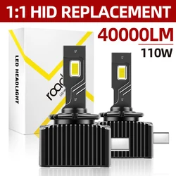 roadsun D1S Led Headlight 110W D2S D4S D5S D3S LED Canbus Auto Bulbs 1:1 Xenon Car Light D1R D4R D2R 6500K CSP Chip Super Bright