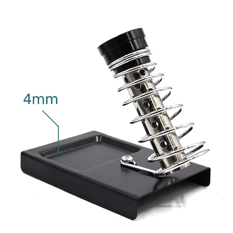 Double Tube Spring Soldering Iron Stand Holder with 5pcs Sponges for Electric High Temperature Resistance Welding Accessories