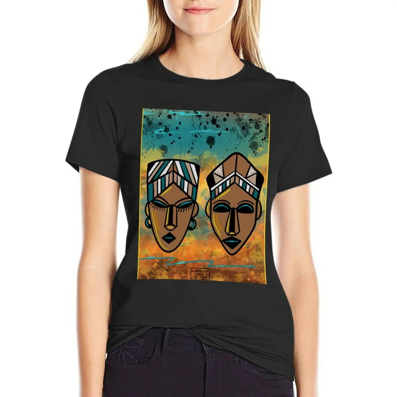 AFROCENTRIC EXPRESSION T-Shirt Blouse anime clothes aesthetic clothes womans clothing