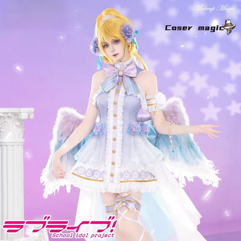 

Anime lovelive Ellie Cosplay Costume Uniform Halloween Carnival Party Christmas Play Role Clothes Clothing