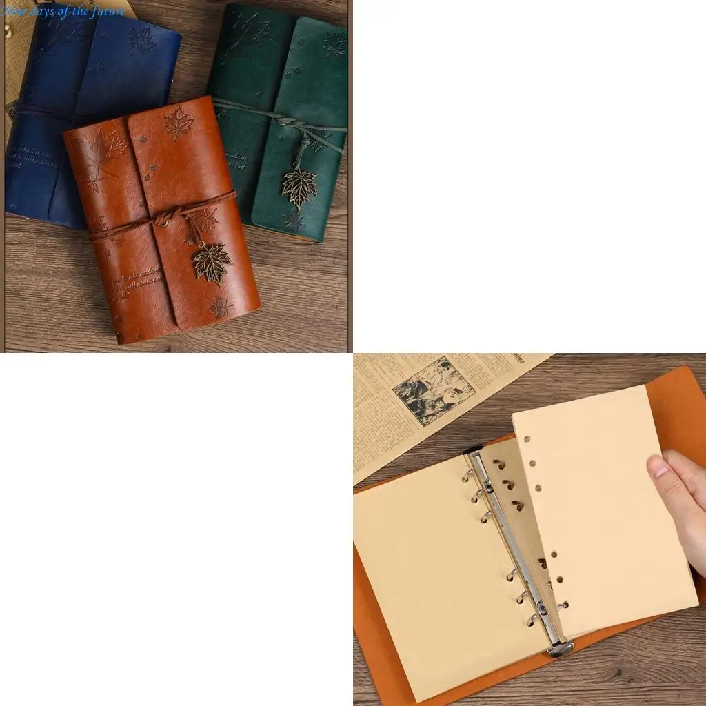 

A 6 Retro Notebook Diary Notepad Leather Journal Notebook Travel Notebook E65A