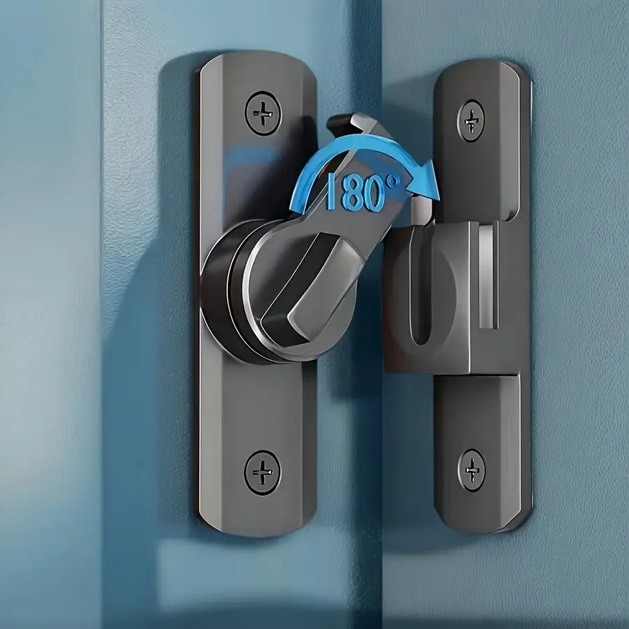 1/5/10/20/50/100pcs Heavy-Duty Security Anti-Theft Door Lock Handle, Reinforced Durable Construction, Commercial/Residential Gra