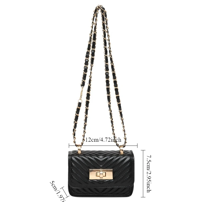 2026 5 Color NEW Design Bags for Women, Trendy New Western-style Chain Mini Crossbody Bags, Fashionable Temperament Bags