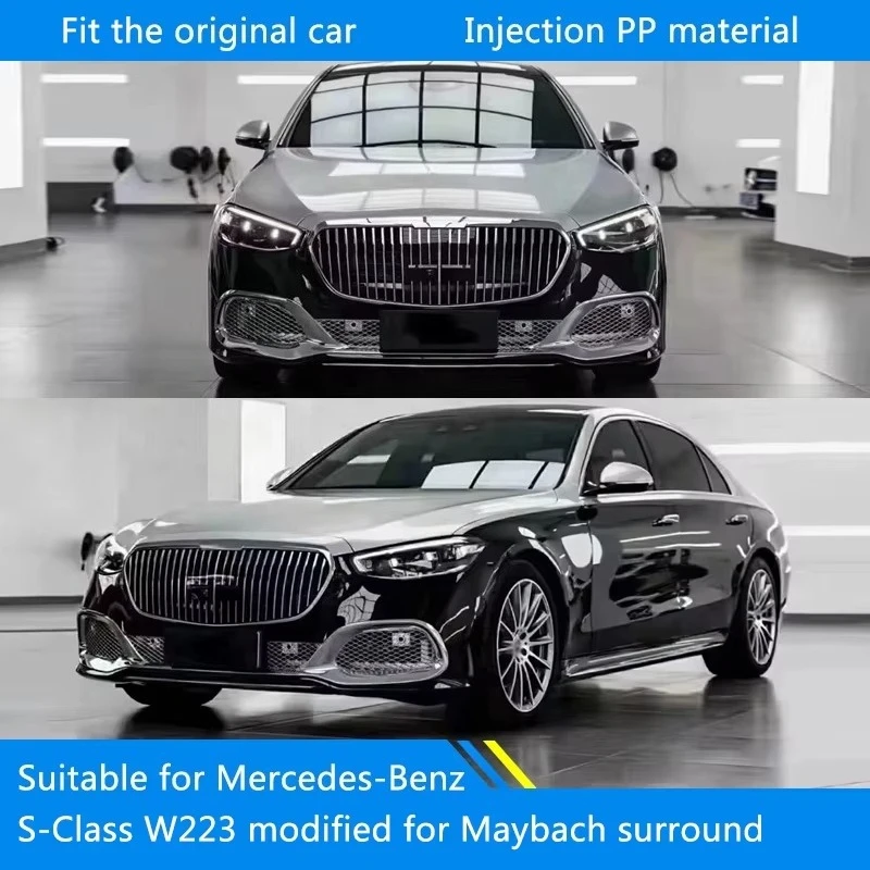 Suitable for Mercedess-Benz S-Class W223 21 Modified Maybachs Surrounded by the Front Bumper the Rear Bumper