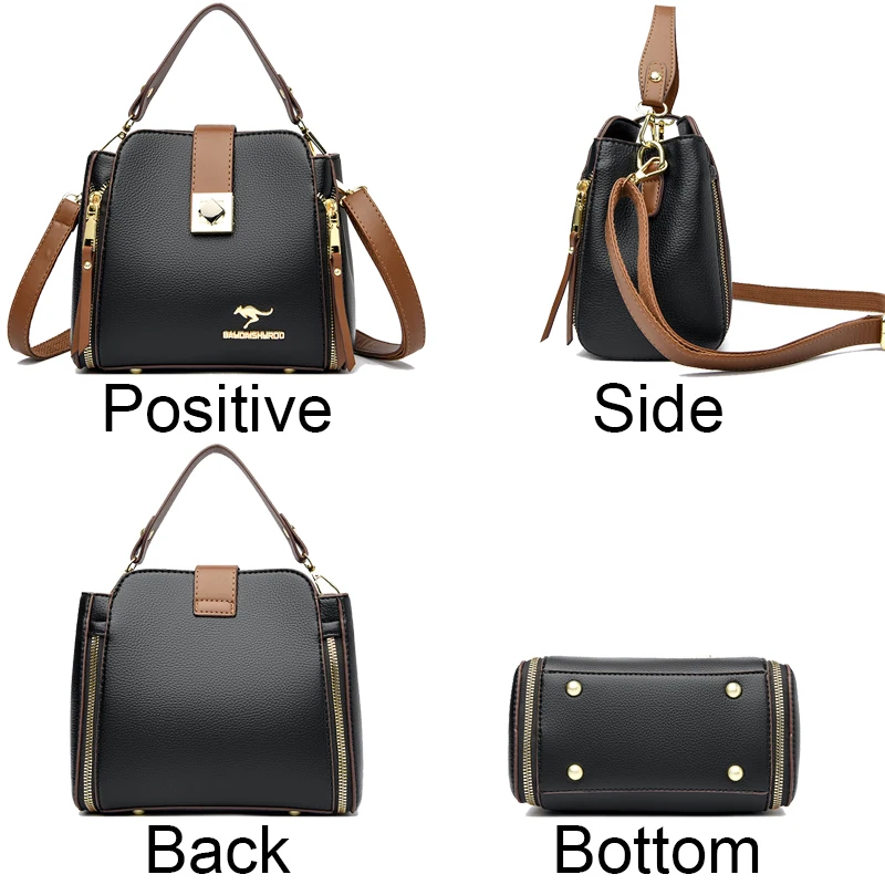 2023 New Ladies Soft Leather Bags High Quality Purses And Handbags Luxury Designer Crossbody Shoulder Bag For Women Sac A Main