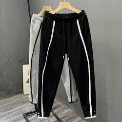 New Spring and Autumn Korean Edition Fashion Leggings Loose and Versatile Sports Casual Handsome 9-point Men's Youth Pants