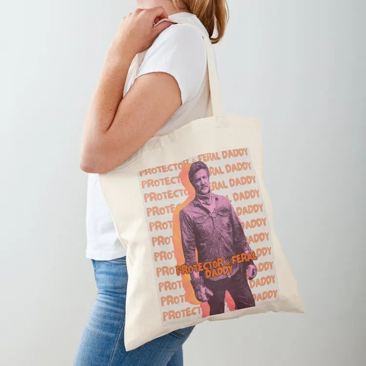 

PEDRO PASCAL AS JOEL MILLER - PROTECTOR & FERAL DADDY Tote Bag bags for women Eco bag Canvas bag for women