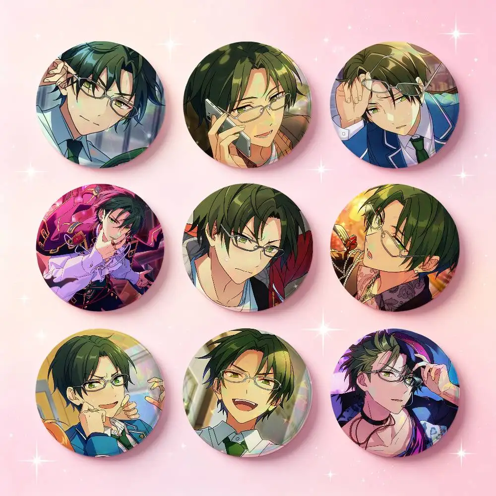 Keito Hasumi Anime Figure Badges 25 32 44 58 75 Mm Round Cosplay Pin Bag Decor Fans Collect Friends Gifts Brooch Souvenir