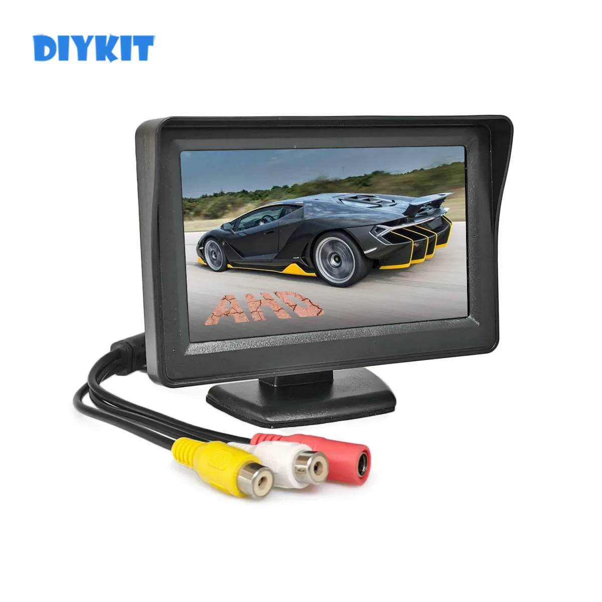 

DIYKIT 4.3inch AHD 800*480 Rear View Car Monitor Backup Monitor for AHD Camera CVBS Car Camera