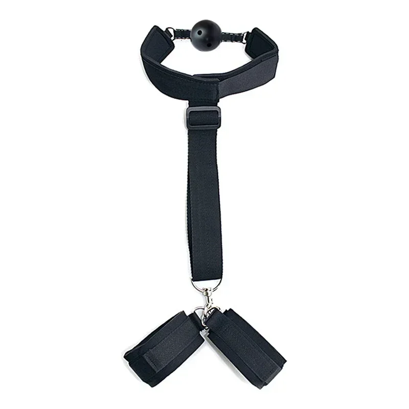 Kit BDSM Nylon Bondage Mani del sesso Restrizioni Bocca Gag Cercatore di piacere sessuale BDSM Bondage Set Giochi per adulti Giocattoli erotici del sesso