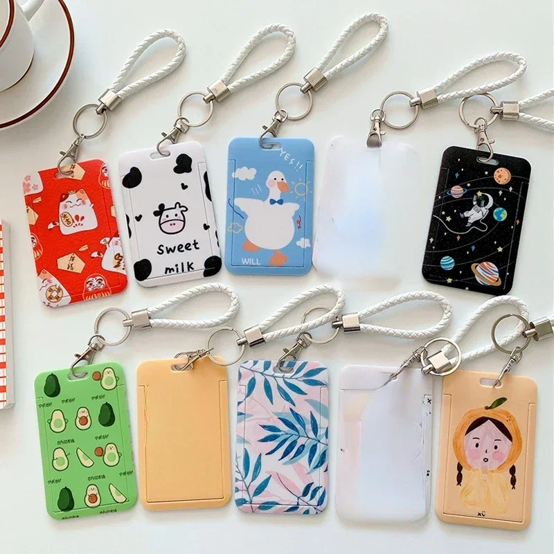 Cute Cartoon Card Holders Women Men Business Credit Card Holder Bank ID Holders Badge Kid Student Supplies Bus Card Cover Case