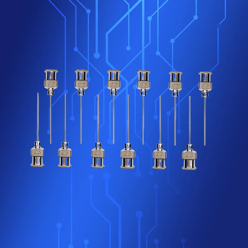 

Бесплатная доставка, 12 шт., 1 дюйм, длина наконечника, 23 г, тупая игла для дозирующего шприца из нержавеющей стали, игла для дозатора жидкости