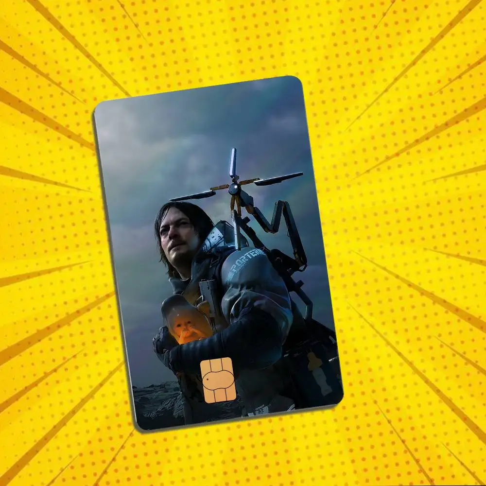 Sam Higgs Monaghan Death Stranding DS Card Skin Stickers For Bank Card Bus Metro Card Sticker Holographic Laser Credit