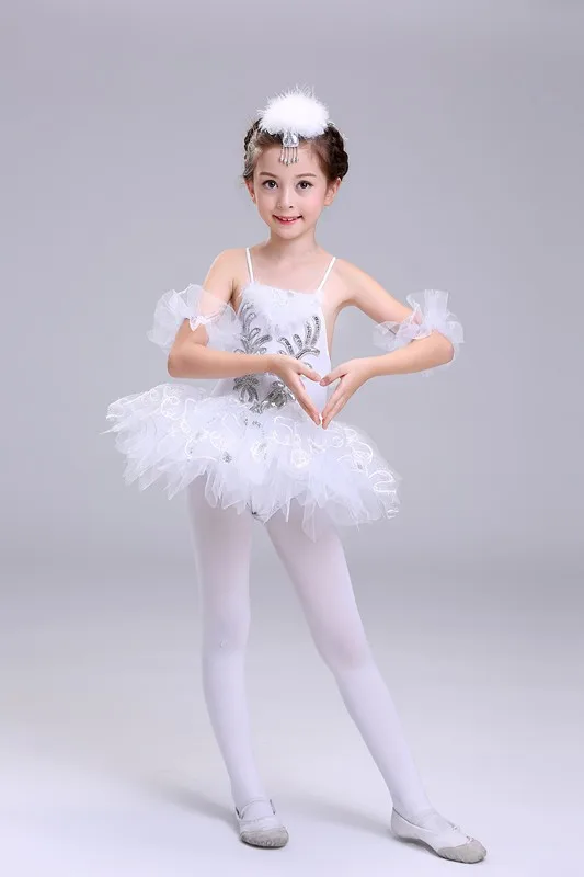 

Children's ballet dress,performance costume girls' little swan dance dress,youngchildren flying, flying,white fluffy gauze dress
