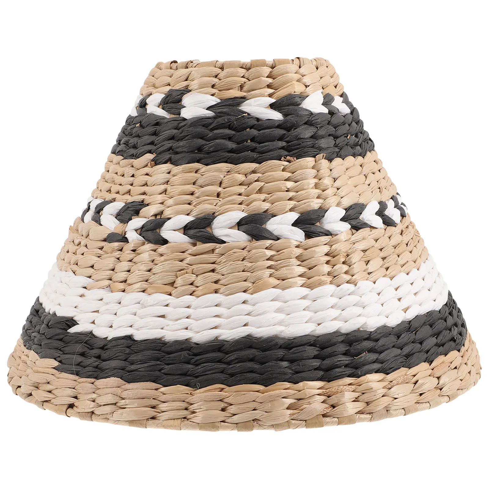Woven Lamp Shade Household Decorative Rustic Weaving Light Shade for Table Floor Lamps Home Office Bedroom Lamp Shades