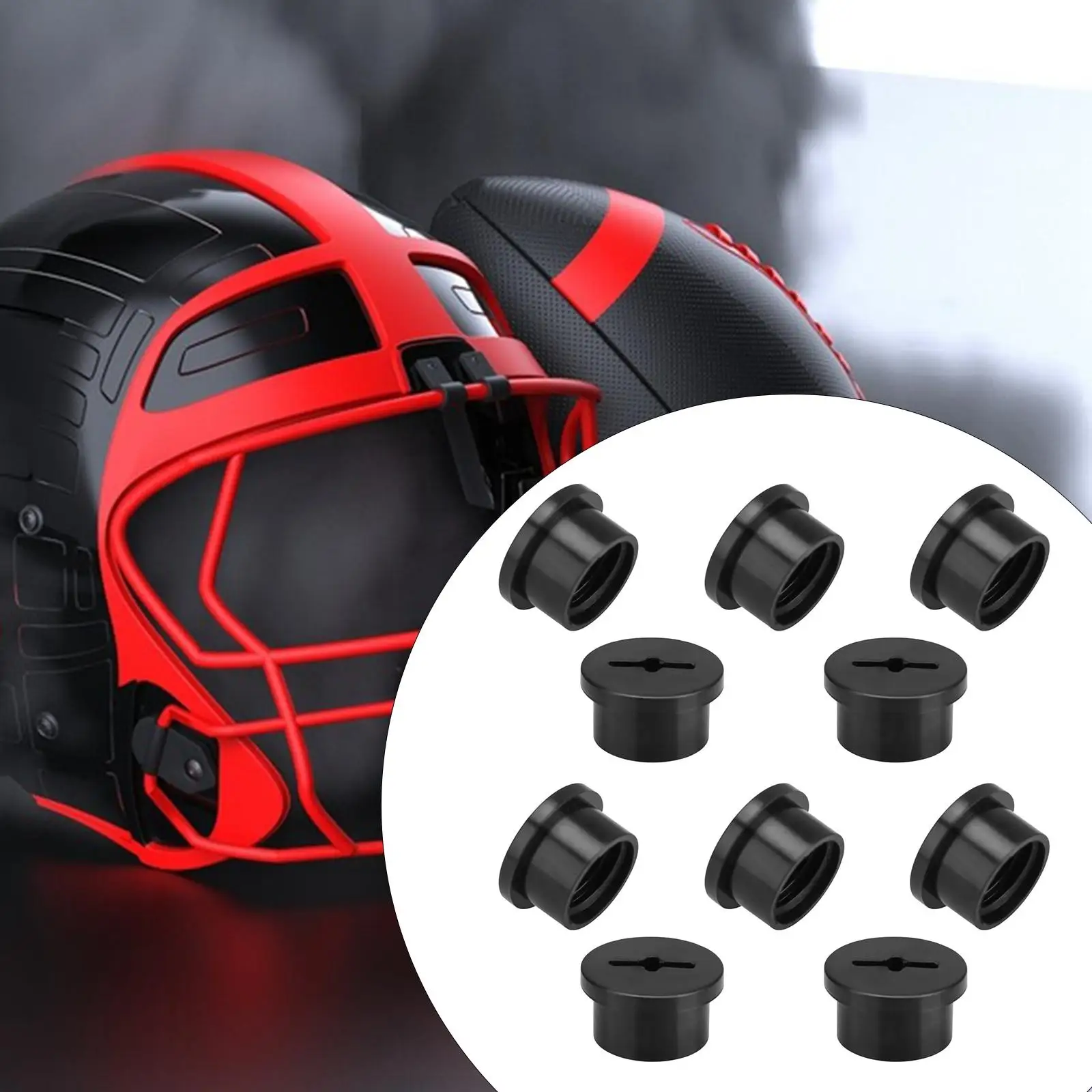 

10Pcs Football Helmet Bladder Valve Screws Valve Retainer Caps Thread Plugs,