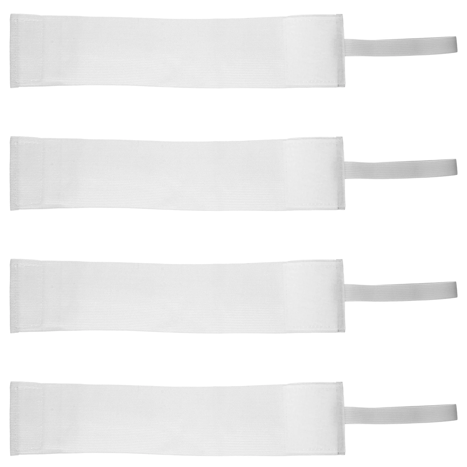 4 Pcs White Armband Football Mourning Multi-purpose Team Sports DIY Blank Accessory Portable Bands Supply Nylon Child Armbands