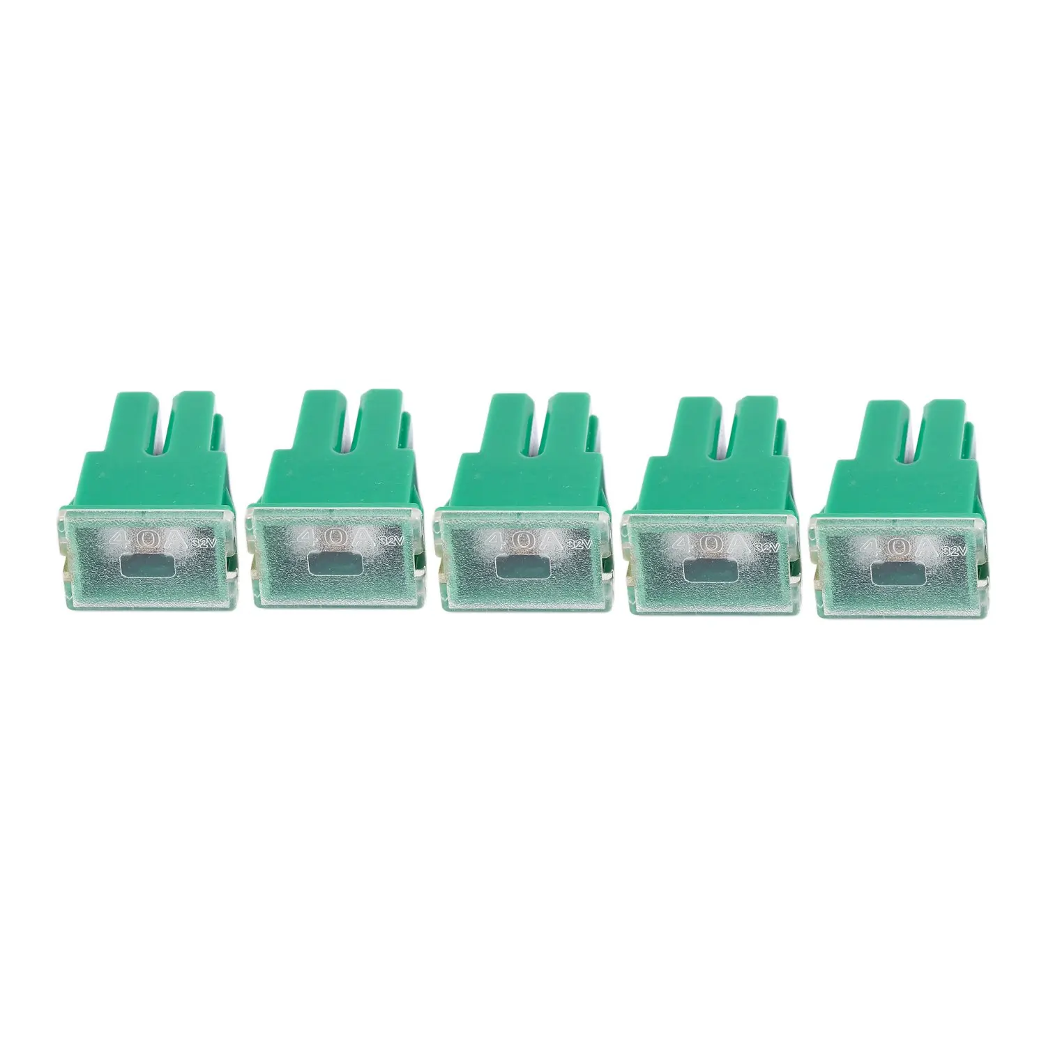 5 x Green 40A Female Plug in Blade Cartridge PAL Fuse for Car