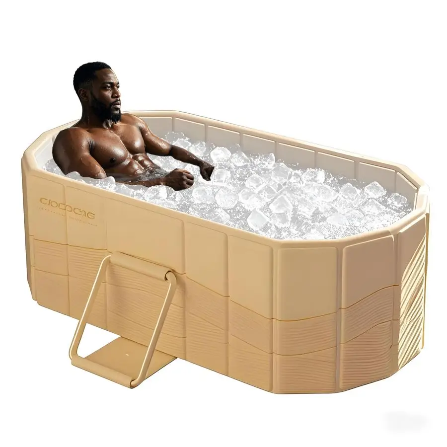 

XXL Oval Cold Plunge tub for Athletes, Portable Ice Bath Tub, Extra Large FullBody Ice Bath Tub for Recovery, Home amp Outdoor U