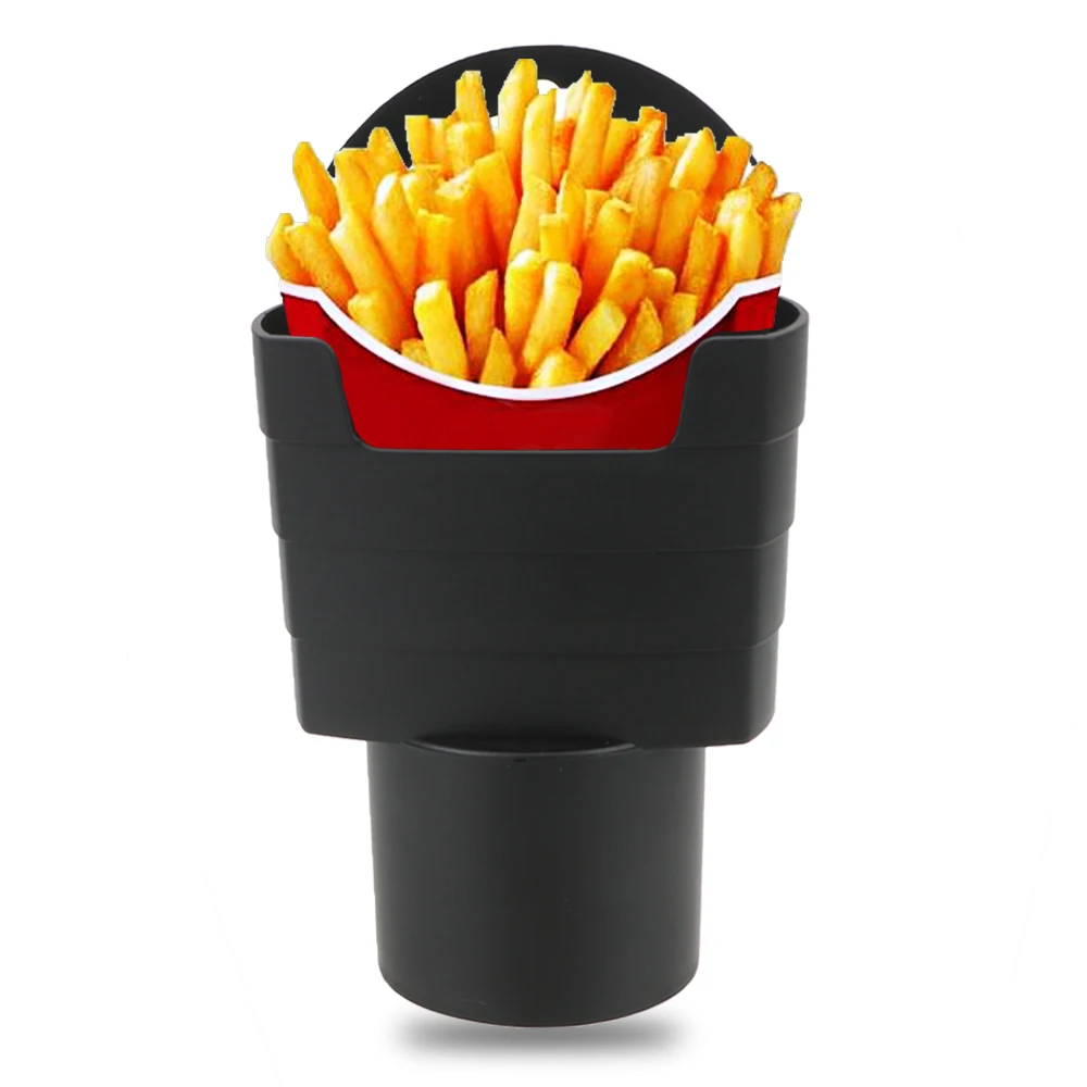 1pc Car French Fries Holder Food Drink Cup Holder Car-Styling Storage Box Bucket Good New