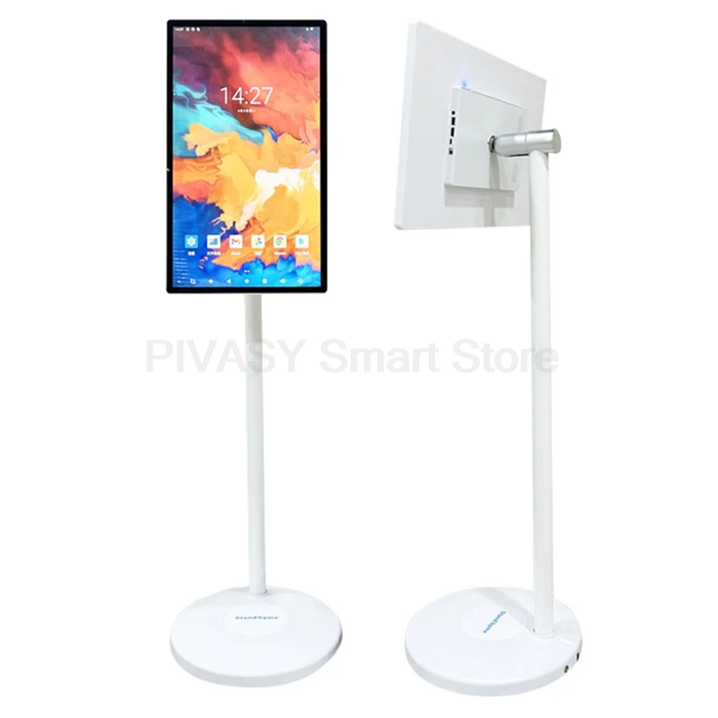 21.5 23.8 Inch Smart TV 10-Point Touch Screen Monitor Mobile Stand Battery Android12 for Fitness Home Office Wireless Casting
