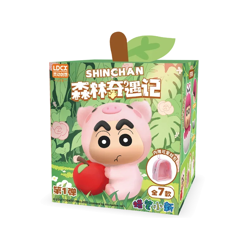 LDCX Echte Crayon Shin Chan Mystery Box Bosavontuur Snoep Pop Flock Pluche Pop Anime Bureau Collectie Cadeau
