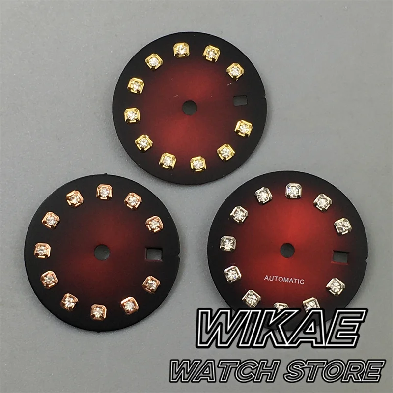 NH05 20.5mm  Sunburst White Mother Pearl  Watch Dial Black Green Blue Brown Gray Fit 26mm NH05 Movement Watch Replacement Parts