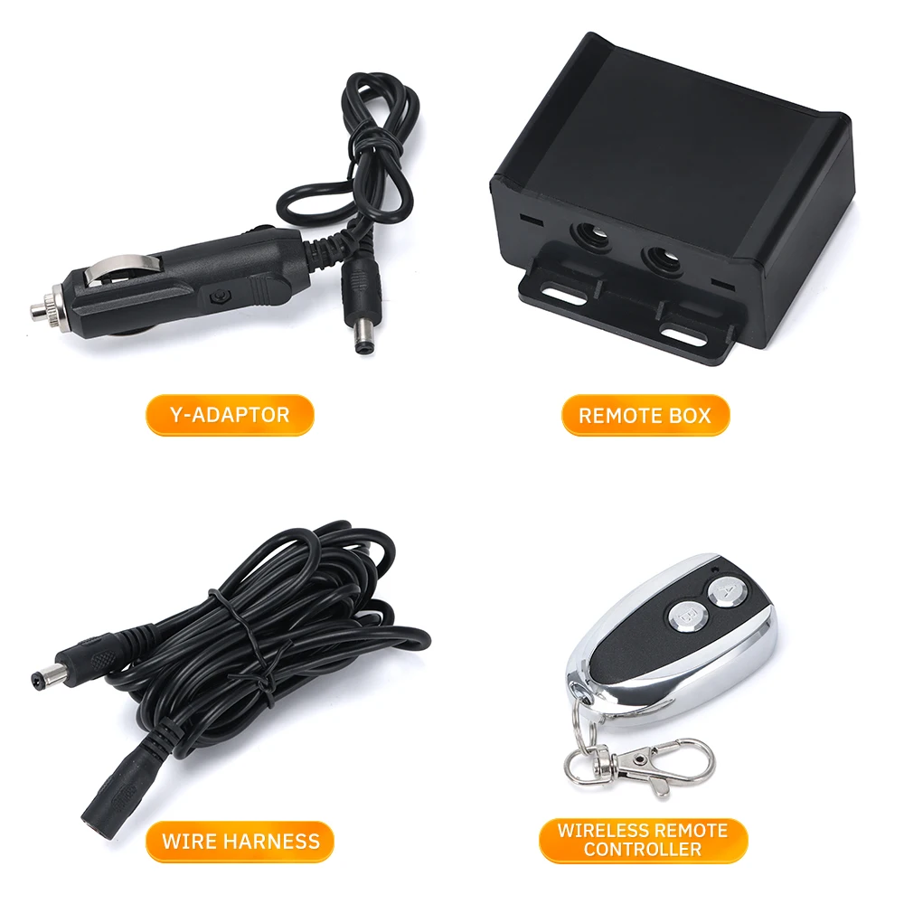 Interruptor de Control remoto electrónico Universal de 12V + caja de Control para Kit de corte de escape eléctrico accesorios modificados para coche