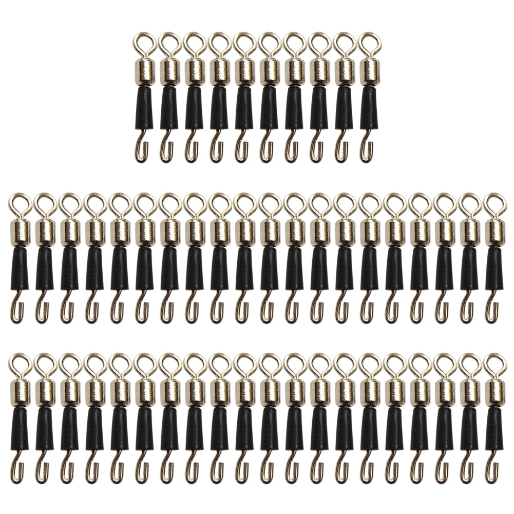 50x تحمل يدور الكرة تحمل حلقات الصلبة الصيد وصلة سريعة موصلات #3