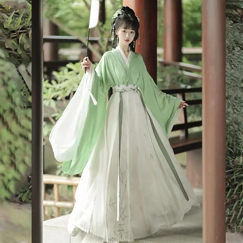 

Hanfu Dress Women Chinese Traditional Vintage Big Sleeve Hanfu Female Carnival Cosplay Costume Hanfu Red Green Purple Plus Size